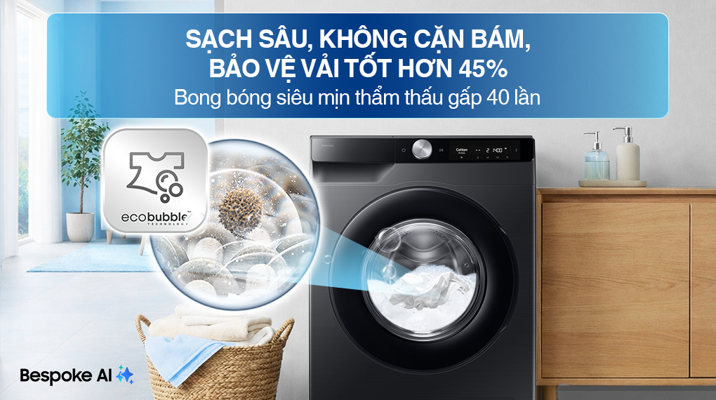 máy giặt Samsung WW12CG604DLBSV Inverter công nghệ giặt hiện đại