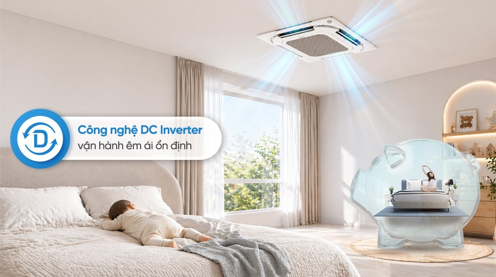 Điều Hòa Âm Trần Casper 1 Chiều Inverter 18000BTU CC-18IS36