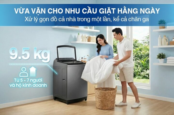 TOP 3 model máy giặt Samsung giá rẻ, chất lượng cho gia đình