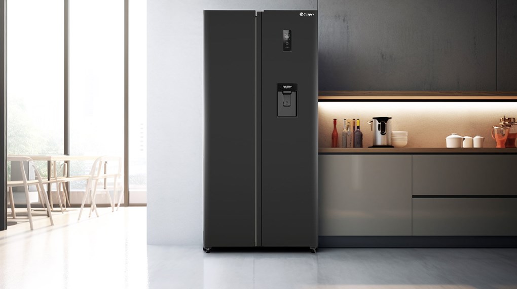 Tủ lạnh Casper Inverter Side By Side 458 lít RS-460PBW dung tích lớn