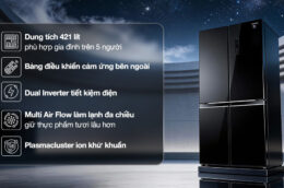 Tủ lạnh Sharp SJ-FXP510VG-BK Inverter có tốt không? Đánh giá chi tiết ưu và nhược điểm