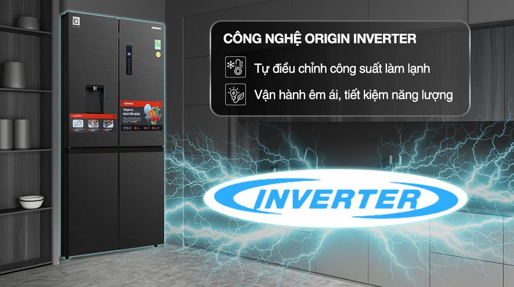 tủ lạnh Toshiba 471 Lít GR-RF606WI-PMV(60)-AG tiết kiệm điện