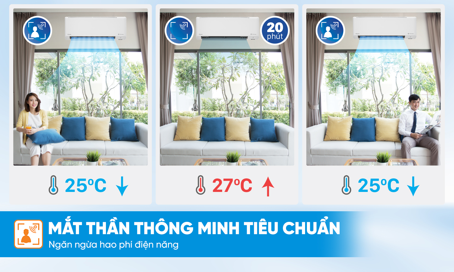 Điều hòa Daikin FTKM35AVMV 12000BTU làm lạnh nhanh, tiết kiệm điện