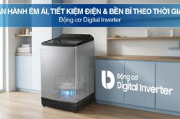 Máy giặt Samsung 12.5kg WA40F12E4LSV: Giặt sạch mạnh mẽ, tiết kiệm điện năng