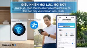 Máy Giặt Sấy Samsung Bespoke Inverter Giặt 14Kg Sấy 8Kg WD14BB944DGM/SV