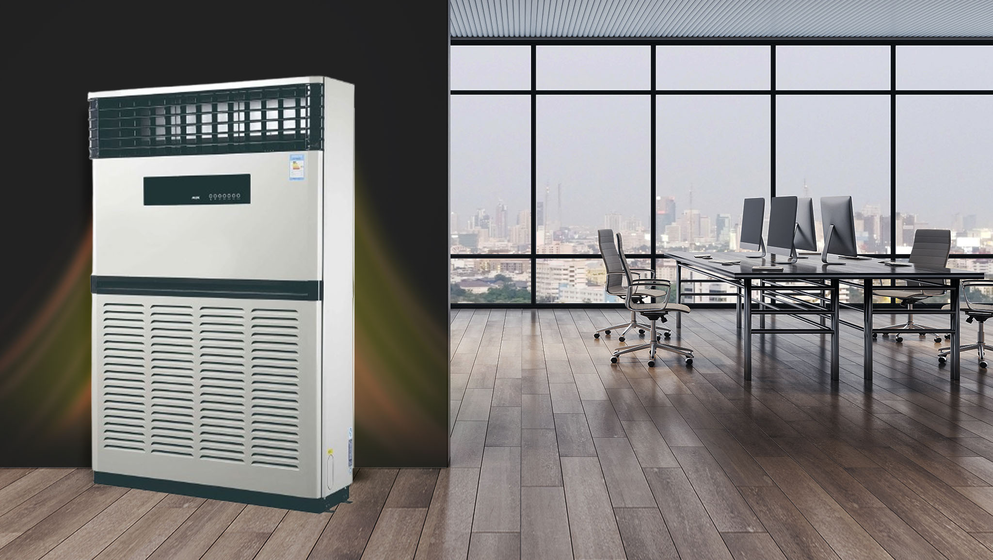 Điều Hòa Cây Hisense 2 Chiều 96000BTU AUF-96HJFU1/AUWF-96HJFU1