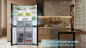 Tủ Lạnh Aqua Multi Door Inverter 506 Lít AQR-M570XA(FS)