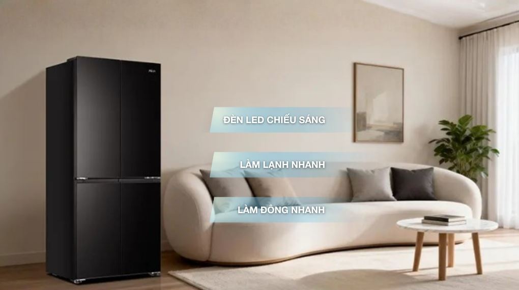 Tủ Lạnh Aqua Multi Door Inverter 506 Lít AQR-M570XA(FS)