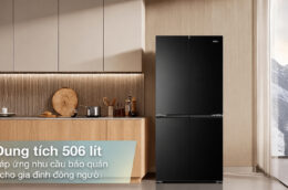 Vì sao tủ lạnh Aqua AQR-M570XA(FS) 506 lít là lựa chọn đáng cân nhắc cho gia đình?