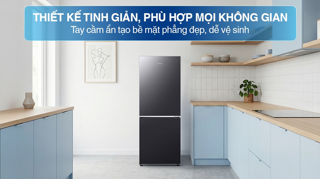 Tủ lạnh Samsung RB27N4020B1/SV thiết kế nhỏ gọn, tăng thẩm mĩ cho không gian