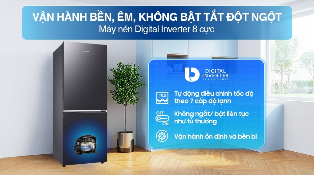 Tủ lạnh Samsung RB27N4020B1/SV Inverter bảo quản hiệu quả, tiết kiệm điện vượt trội
