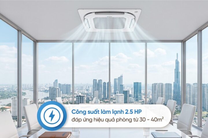 Điều hòa âm trần Casper CC-24IS36 24000BTU: Lựa chọn lý tưởng cho văn phòng, cửa hàng