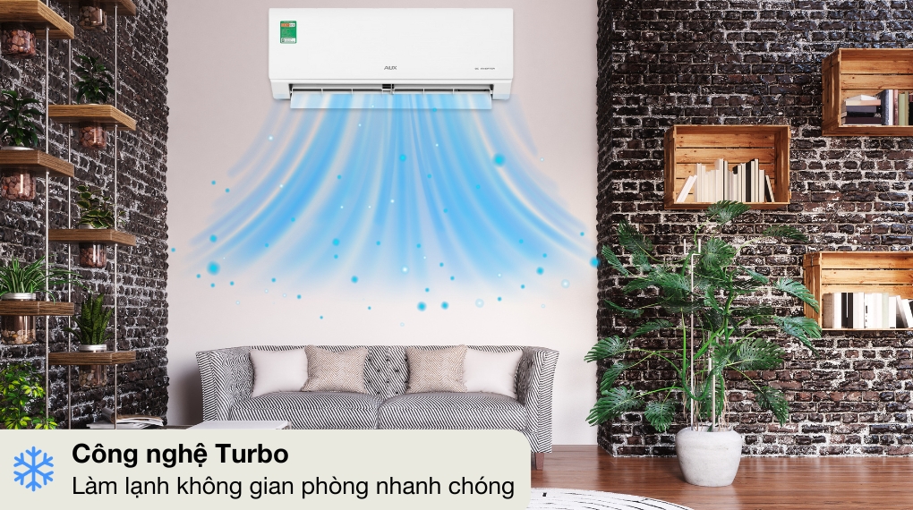 Điều hòa AUX AW10CAA4DI-3VN 9000BTU phù hợp với phòng có diện tích nhỏ