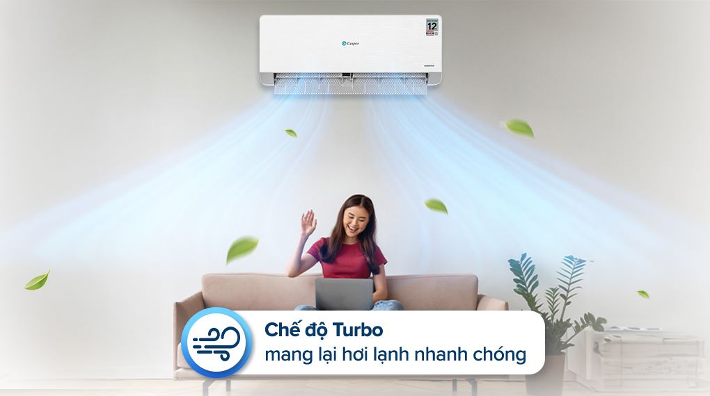 Điều hòa Casper QH-18IU36A 18000BTU công suất mạnh mẽ, làm mát và sưởi ấm linh hoạt