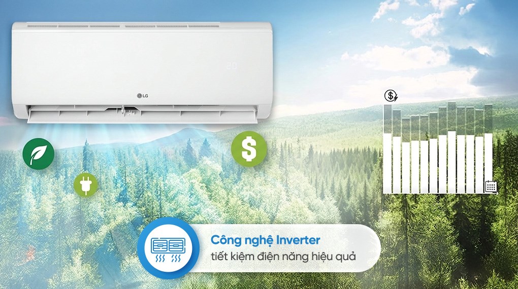Điều hòa LG Inverter IFC24M1 trang bị công nghệ Inverter tiết kiệm điện, duy trì nhiệt độ ổn định