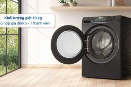3 lý do nên chọn máy giặt Aqua AW10-B4959U1K(B) 10kg cho gia đình