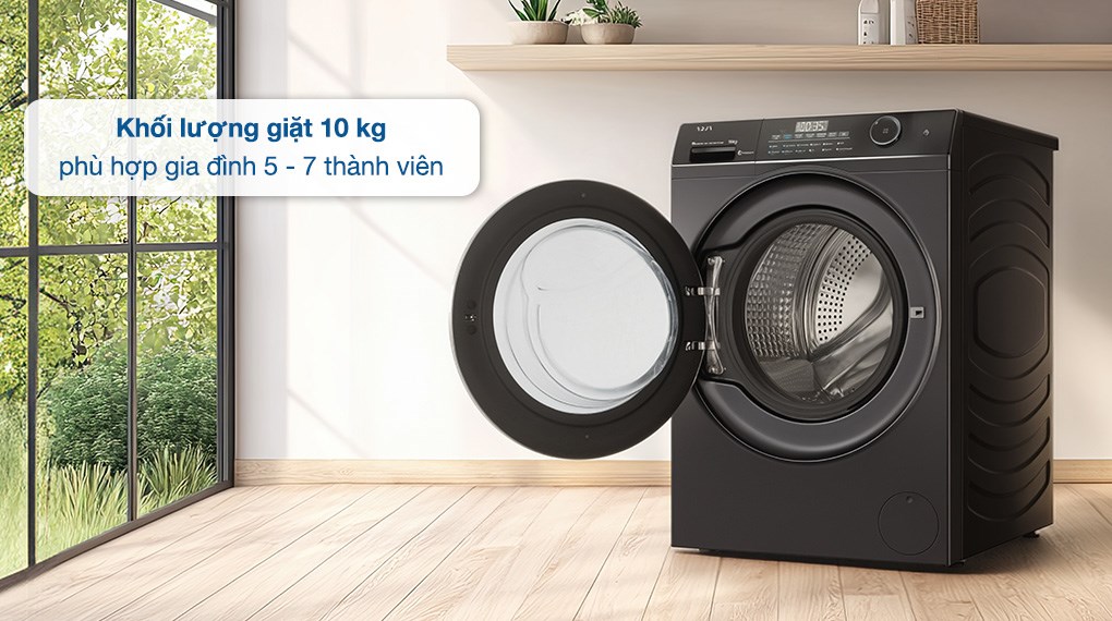 Máy giặt Aqua AW10-B4959U1K(B) 10kg có khối lượng giặt lớn, phù hợp gia đình đông người