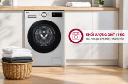 Máy giặt LG 11Kg FX1411N5S: Giải pháp giặt giũ tiện lợi cho gia đình hiện đại