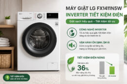 3 lý do khiến máy giặt LG FX1411N5W Inverter được gia đình đông người lựa chọn
