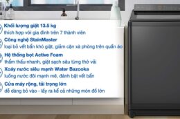 Máy giặt Panasonic NA-FD135X3BV 13.5kg: Giặt sạch mạnh mẽ, vận hành êm ái
