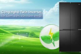Tủ lạnh Aqua AQR-M570XA(FS) Inverter 506 Lít: Công nghệ hiện đại, tiết kiệm điện vượt trội