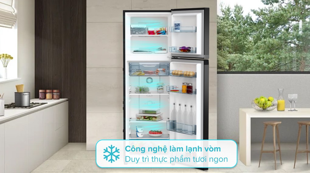 Tủ lạnh Hitachi HRTN6408SGBKVN 347 lít có không gian lưu trữ rộng rãi, tiện dụng