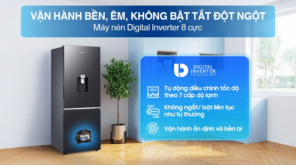 tủ lạnh Samsung RB30N4190B1/SV 307 lít tiết kiệm điện