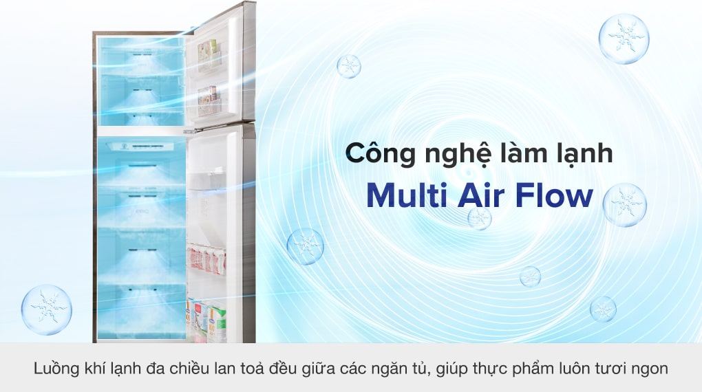 Tủ lạnh Toshiba GR-RT325WE-PMV(06)-MG 249 lít bảo quản thực phẩm tươi ngon, giữ dinh dưỡng