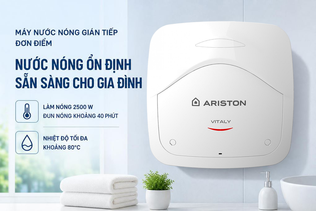 Bình nóng lạnh Ariston VITALY 30 lít