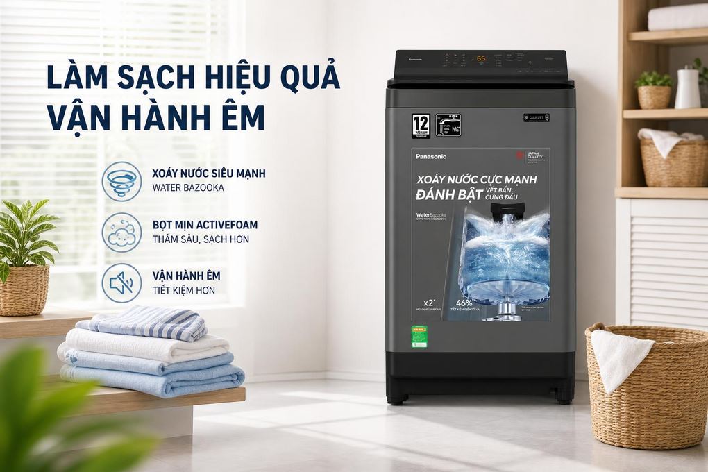 Máy Giặt Panasonic NA-FJ100X1 Inverter 10Kg