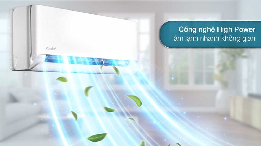 Điều hòa Comfee CFS-13VGPF 12000BTU làm mát nhanh chóng, mang lại cảm giác dễ chịu cho người dùng