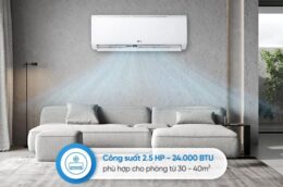 Đánh giá khả năng làm mát, tiết kiệm điện của điều hòa LG IFC24M1 24000BTU