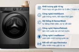 Máy giặt Electrolux EWF1043R7SC 10kg: Công nghệ hiện đại, tiết kiệm điện năng