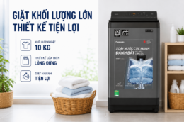 Tìm hiểu máy giặt Panasonic NA-FJ100X1 10kg: Giặt sạch, tiết kiệm thời gian