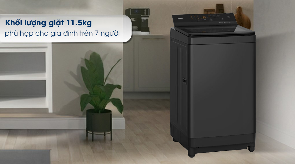 Máy giặt Panasonic NA-FJ115X1 11.5kg thích hợp cho gia đình có đông thành viên hoặc thường xuyên giặt lượng lớn quần áo trong 1 lần