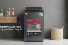3 lý do nên lựa chọn máy giặt Toshiba AW-T26D1300TV(MG) 12kg cho gia đình đông người