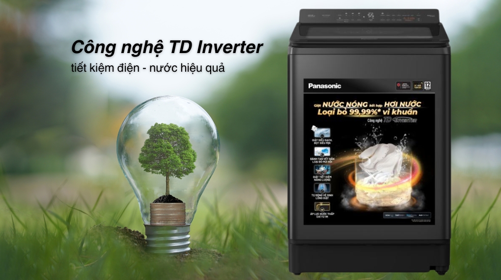 Máy Giặt Panasonic NA-FD125V4BV Inverter 12.5kg