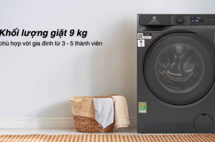 TOP 3 mẫu máy giặt 9kg Inverter cho gia đình dưới 5 thành viên