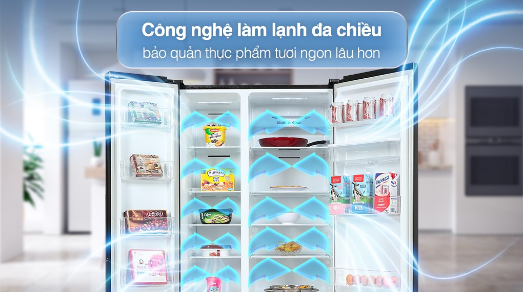 Tủ lạnh Casper RS-D462SBS 460 Lít bảo quản thực phẩm tươi ngon, giữ trọn dưỡng chất
