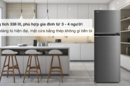Tủ lạnh Toshiba GR-RT468WE-PMV(58)-MM 338 Lít: Bảo quản thực phẩm tiện lợi, tiết kiệm điện