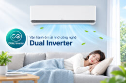 Điều hòa LG IDC09M2 9000BTU vận hành êm ái, giảm hao phí điện năng nhờ Dual Inverter