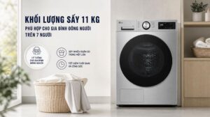 Máy Sấy Quần Áo LG RX11VHP5S Inverter 11Kg