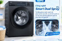 Máy giặt Aqua AQD-A952J.BK 9.5kg: Giặt sạch hiệu quả nhưng có điểm gì cần cân nhắc?