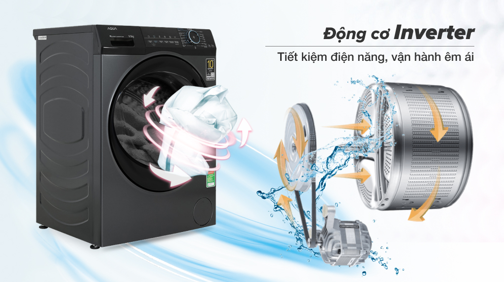 máy giặt Aqua AQD-A952J.BK 9.5kg tiết kiệm điện