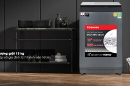 Máy giặt Toshiba AW-DUM1400LV(MK) 13kg: Giặt sạch hiệu quả, tiện nghi cho gia đình đông người