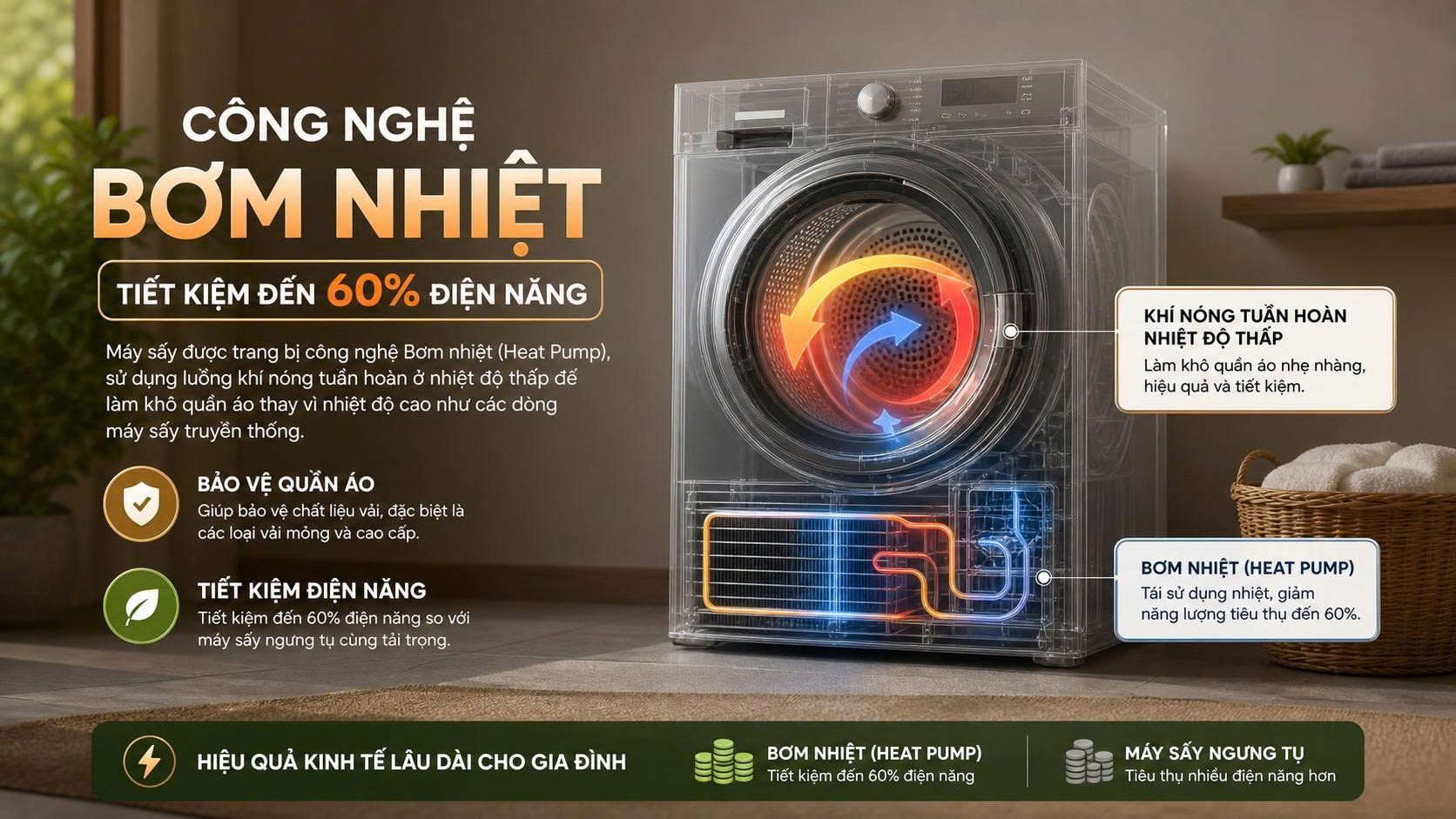 máy sấy Electrolux EDH803J5SCR 8kg công nghệ sấy bơm nhiệt
