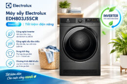 Máy sấy Electrolux EDH803J5SCR Inverter: Sấy quần áo tiện lợi, tối ưu điện năng