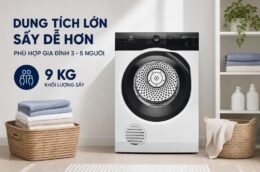 Máy sấy Electrolux EDV904H3EC 9Kg: Lựa chọn tiện lợi cho những ngày mưa ẩm