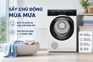 Máy Sấy Quần Áo Electrolux EDV904H3EC 9Kg