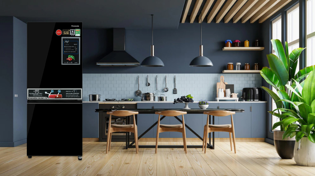 Tủ lạnh Panasonic NR-BV281BVKV 255 lít có thiết kế hiện đại, dung tích phù hợp gia đình nhỏ